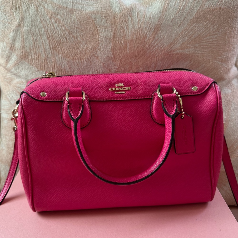Small Pink Raspberry Coach purse